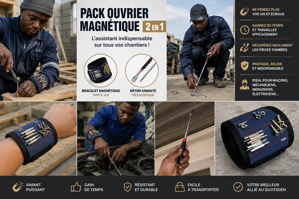 boutique

👉 Pack Magnétique Professionnel 3-en-1 Bracelet Magnétique et Bâton Télescopique aimanté LED ⭐⭐⭐⭐⭐ 4.9 / 5 2639 avis vérifiés