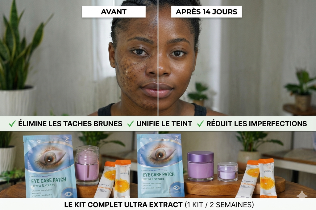 Kit composé (de 5 produits)kit anti taches boutons ,cernes,pores dilatés et boutons trés efficace et sans effet secondaire livraison gratuite